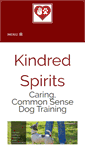 Mobile Screenshot of kindredspiritsk9.com