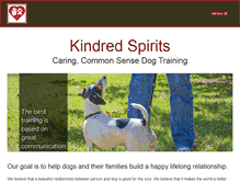 Tablet Screenshot of kindredspiritsk9.com